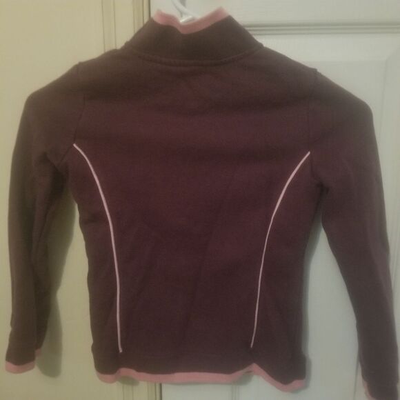 Canyon River Blues Full Zip Sweatshirt Maroon Embroidered Angel Wings Size S - Picture 5 of 6